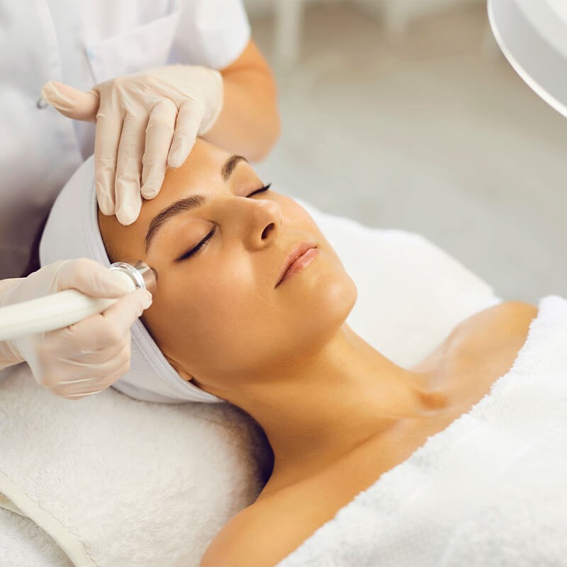 Woman getting RF Skin Tightening